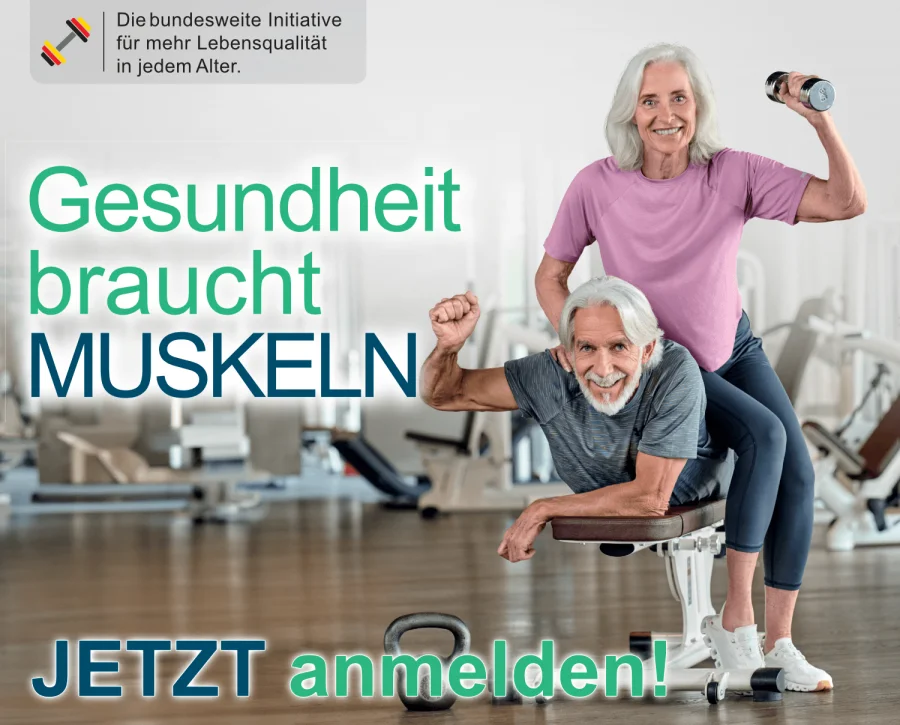 Gesundheit braucht Muskeln - 8-WOCHENPROGRAMM NUR 99 EURO